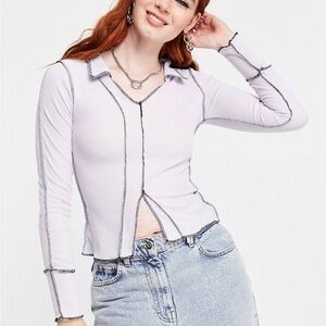 ASOS Another Reason Lilac Long Sleeve